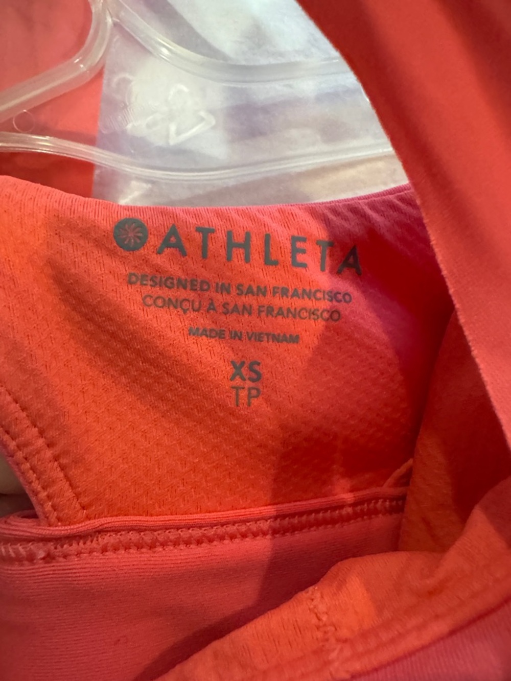 Athleta Women's Coral Racerback Tank Top with built-in sports bra XS - Picture 2 of 4